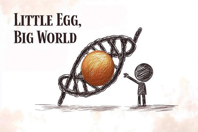 Little Egg, Big World card