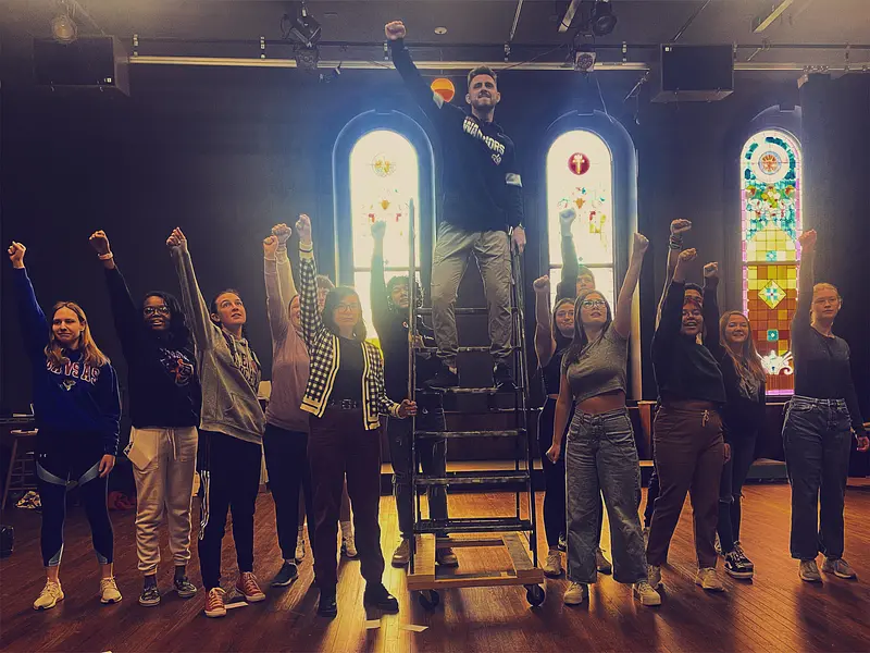 Baker University rehearsal shot