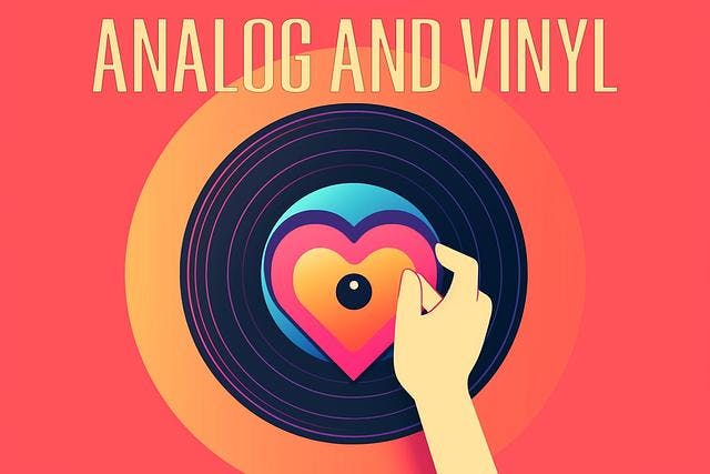 Analog and Vinyl card